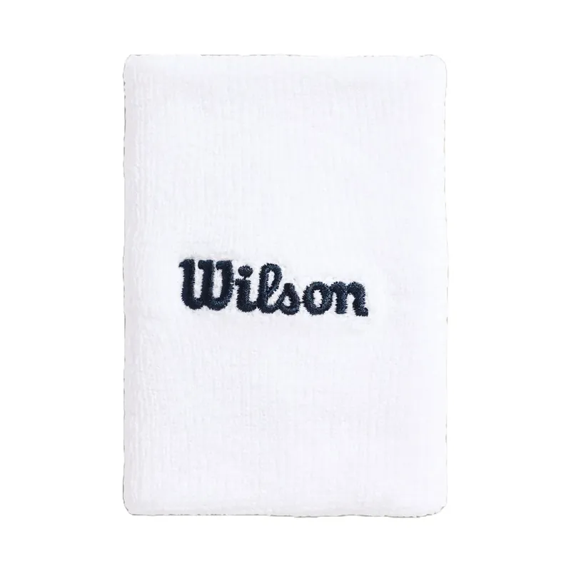 Potítka Wilson Wide Terry Wristbands Bright White Nízká Cena
