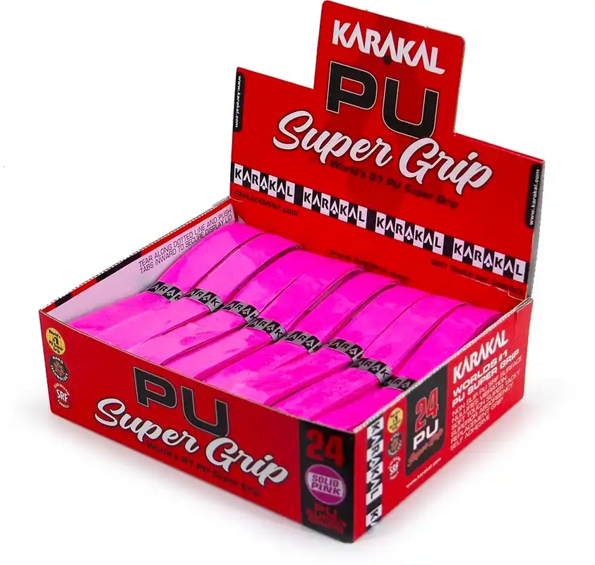 Bezpečná Platba Základní omotávka Karakal PU Super Grip Box 24 Pcs. Pink