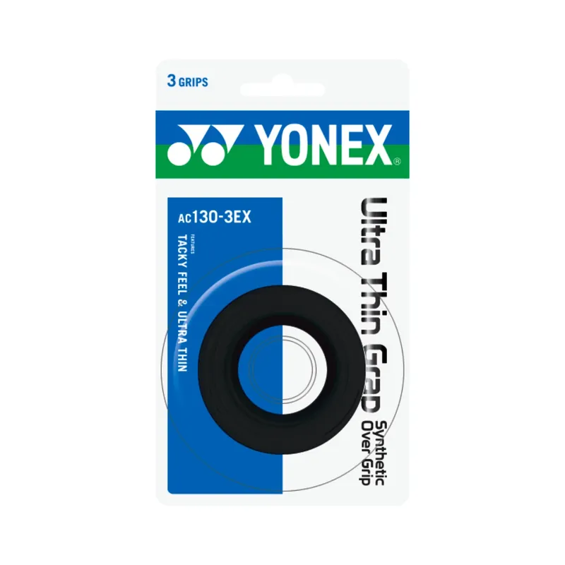 Vrchní omotávka Yonex Ultra Thin Grap Black (3 Pack) Cenově Výhodný