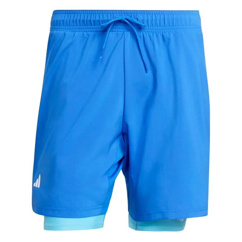 Pánské šortky adidas Club Tennis Climacool 2-In-1 Shorts Glory Blue L Vrácení Zdarma