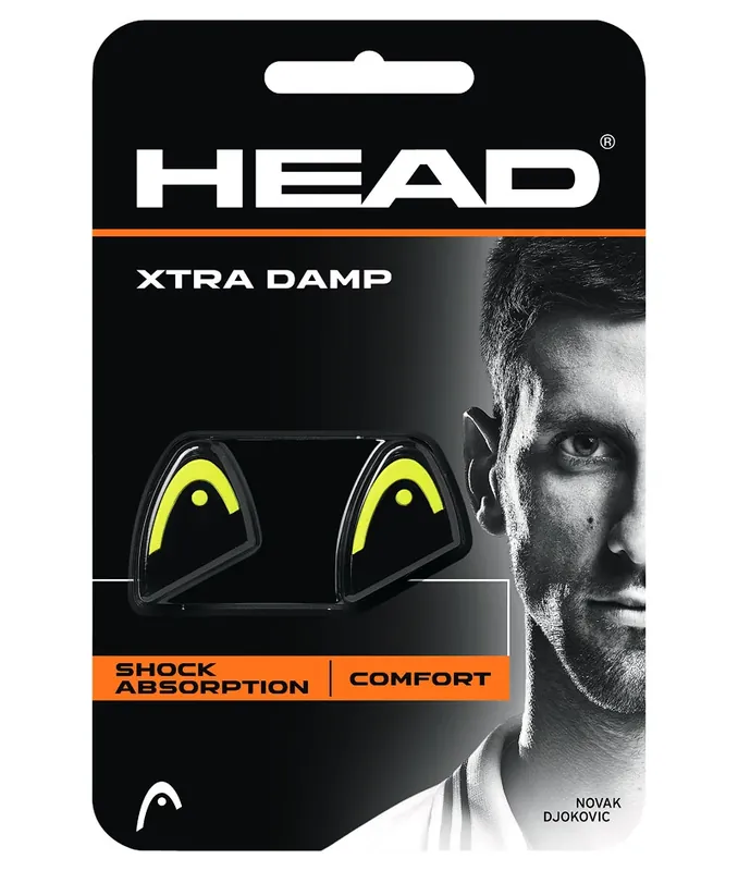Vibrastop Head Xtra Damp Black/Yellow (2 Pack) Nejprodávanější
