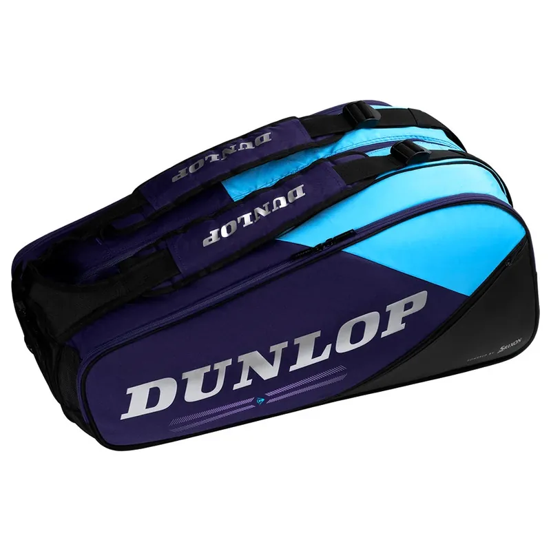 Taška na rakety Dunlop FX Performance 8R Black/Blue 2026 Akční Cena