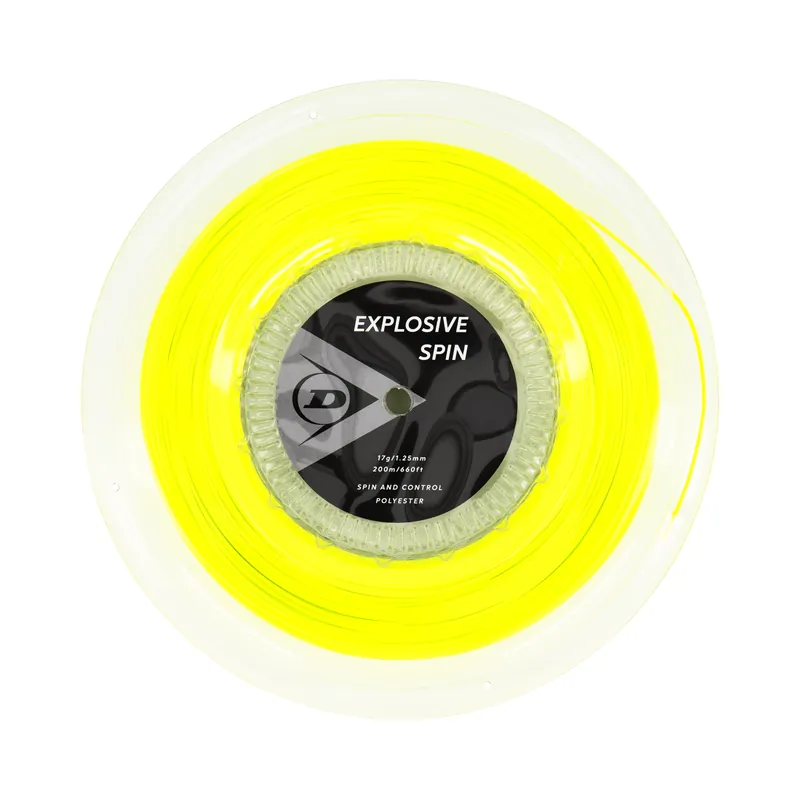 Odeslání Ihned Tenisový výplet Dunlop Explosive Spin Yellow 1.25 Reel (200 m)