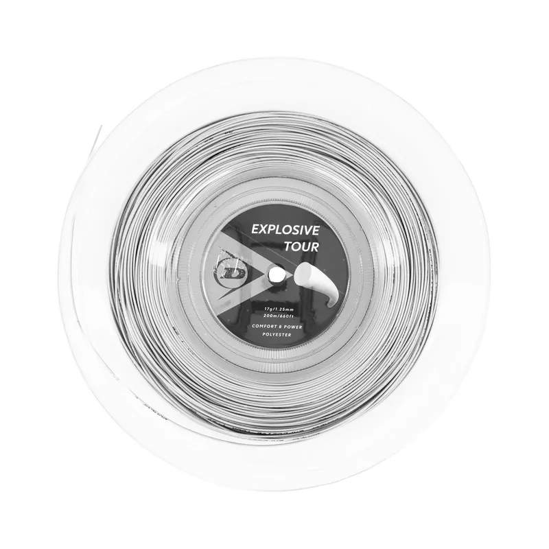 Ihned K Objednání Tenisový výplet Dunlop Explosive Tour Silver 1.25 Reel (200 m)