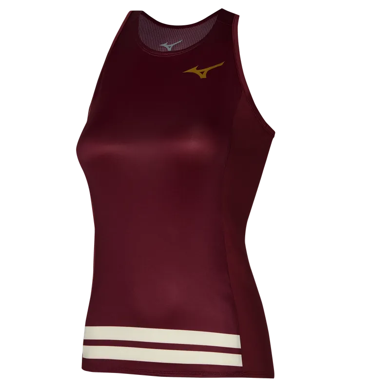 Značkový Dámské tílko Mizuno Printed Tank Cabernet