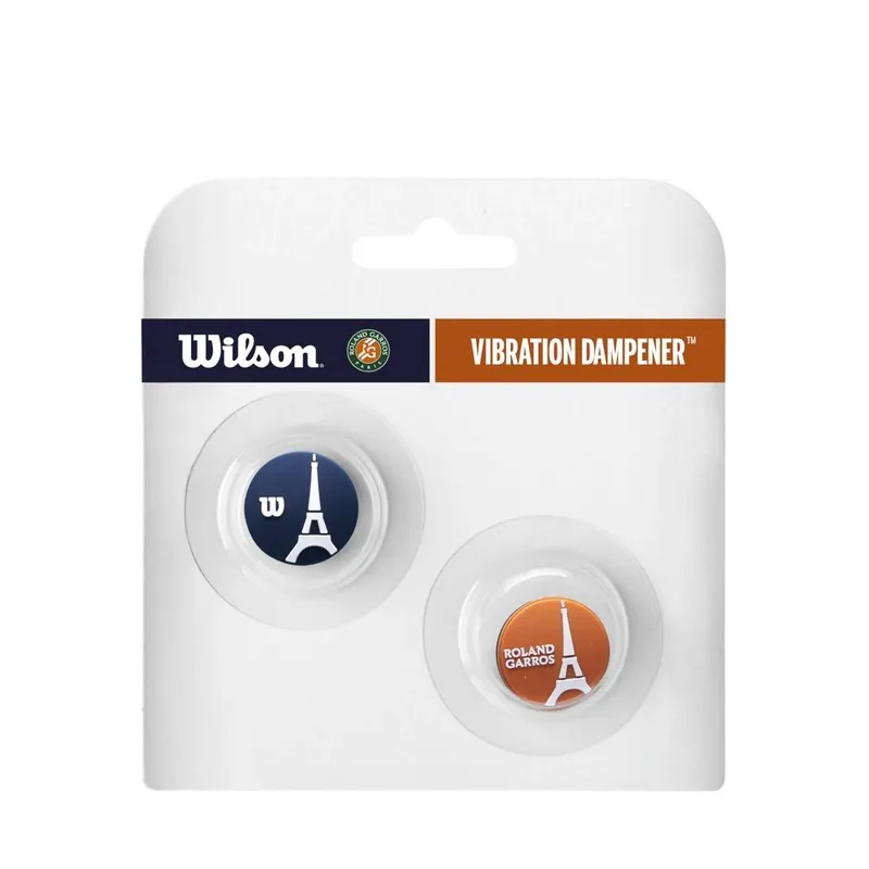 Dokud Zásoby Vydrží Vibrastop Wilson Eiffel Tower 2 Pack Dampener Roland Garros Blue/Orange