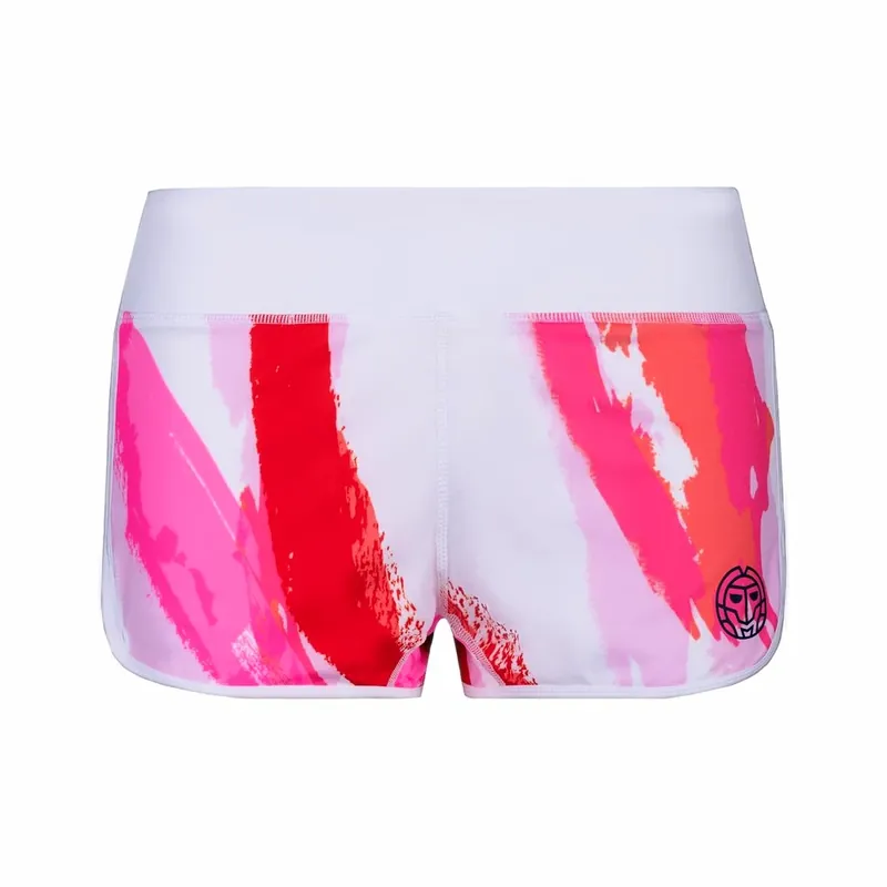 Dámské šortky BIDI BADU Hulda Tech 2 In 1 Shorts White/Red L Časově Omezené