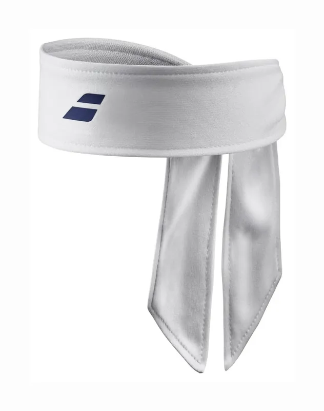 Akce Čelenka Babolat Tie Headband White/Sodalite Blue