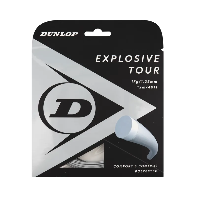 Tenisový výplet Dunlop Explosive Tour Silver 1.25 Set (12 m) Přímo Od Výrobce