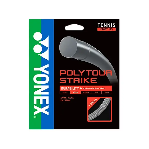 Tenisový výplet Yonex Poly Tour Strike Grey 1,25 mm Nejprodávanější