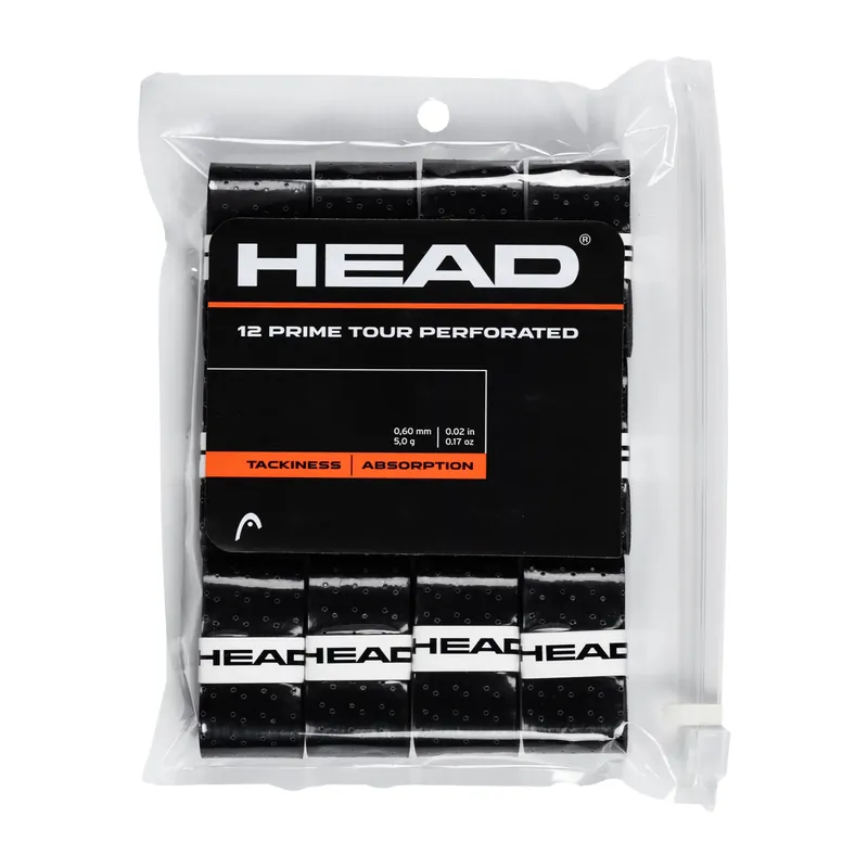 Objednat Nyní Vrchní omotávka Head Prime Tour Perforated 12 Pack Black