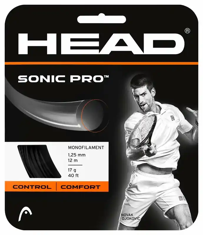 Sleva Tenisový výplet Head Sonic Pro 17 Black 1.25 mm (12 m)