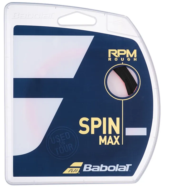Tenisový výplet Babolat RPM Rough Black (12 m) Nakupujte Hned