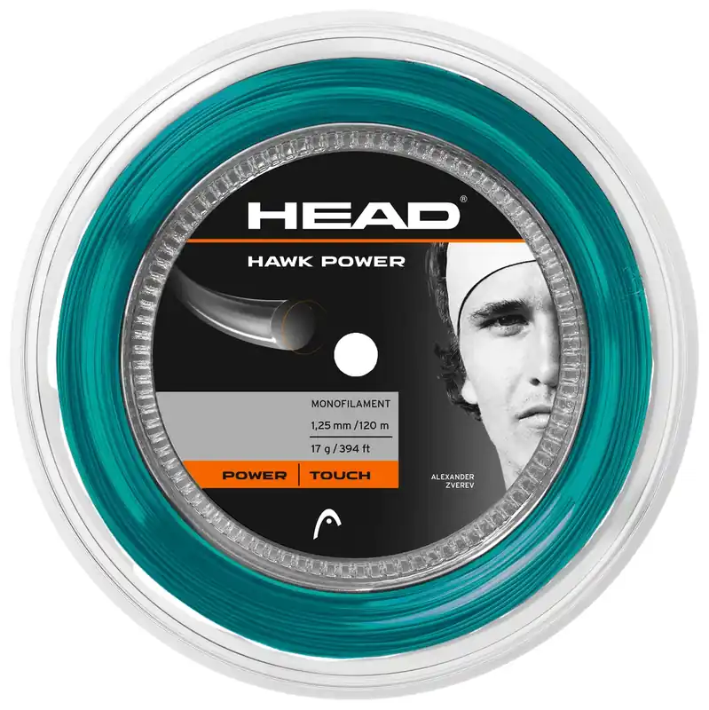 Tenisový výplet Head Hawk Power Petrol Reel (200 m) Pouze Dnes