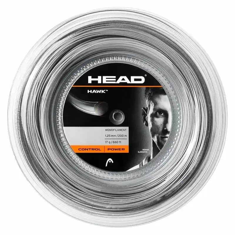 Tenisový výplet Head Hawk Grey (200 m) Omezená Nabídka