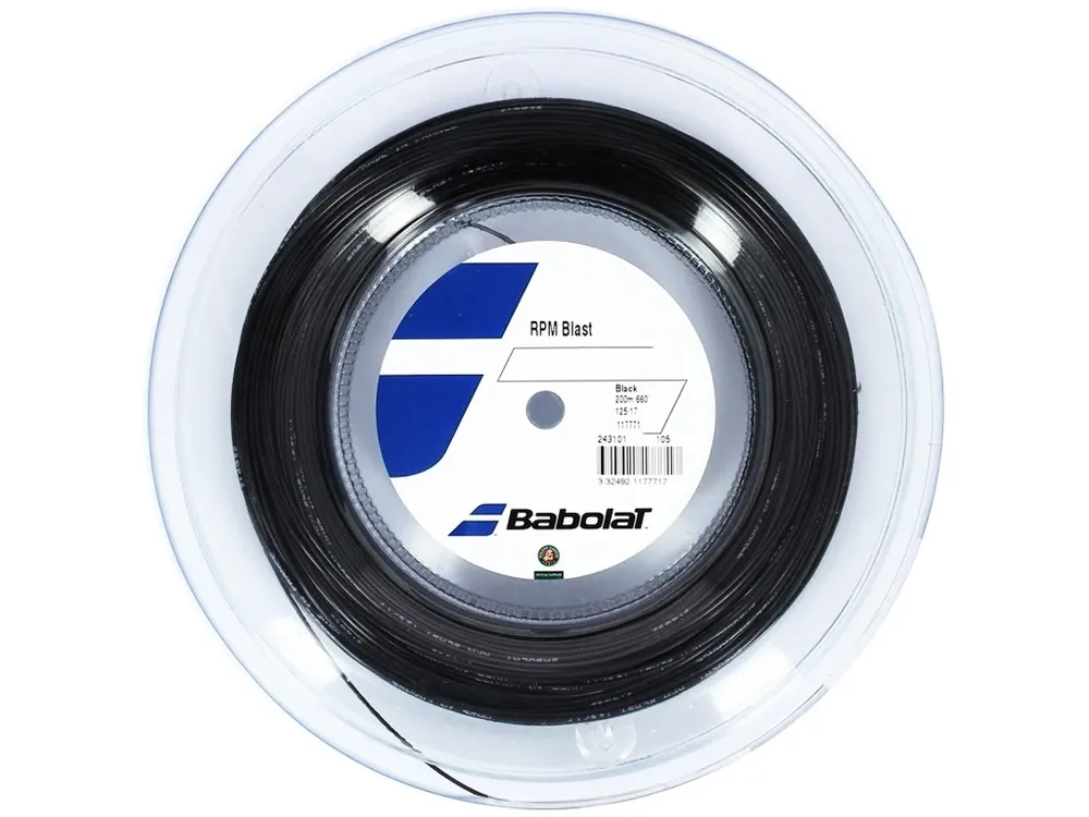 Levný Tenisový výplet Babolat RPM Blast Black 1,25 mm (200 m)