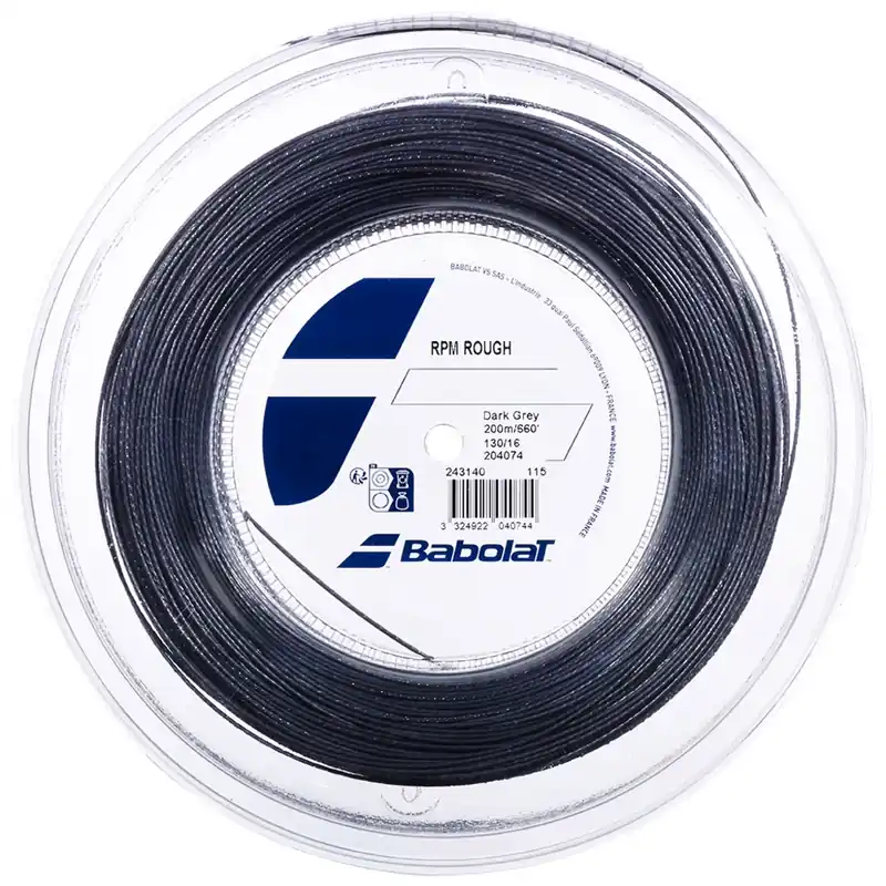 Tenisový výplet Babolat RPM Rough Dark Grey 200m Finální Výprodej