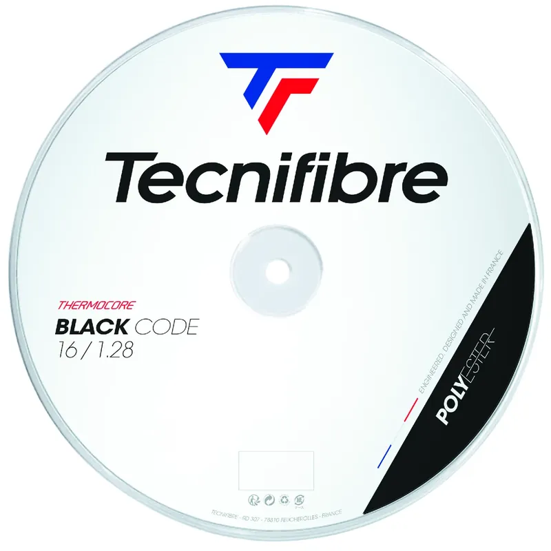 Tenisový výplet Tecnifibre Black Code 1,28 mm (200m) Nejlepší Cena