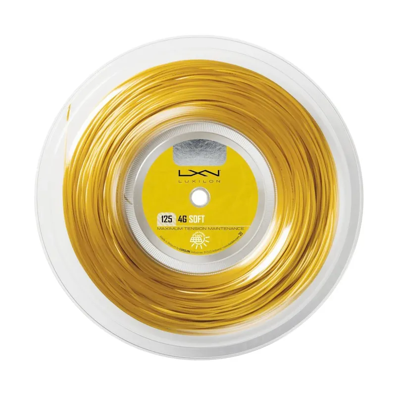 Ověřený Tenisový výplet Luxilon 4G Soft 125 200m