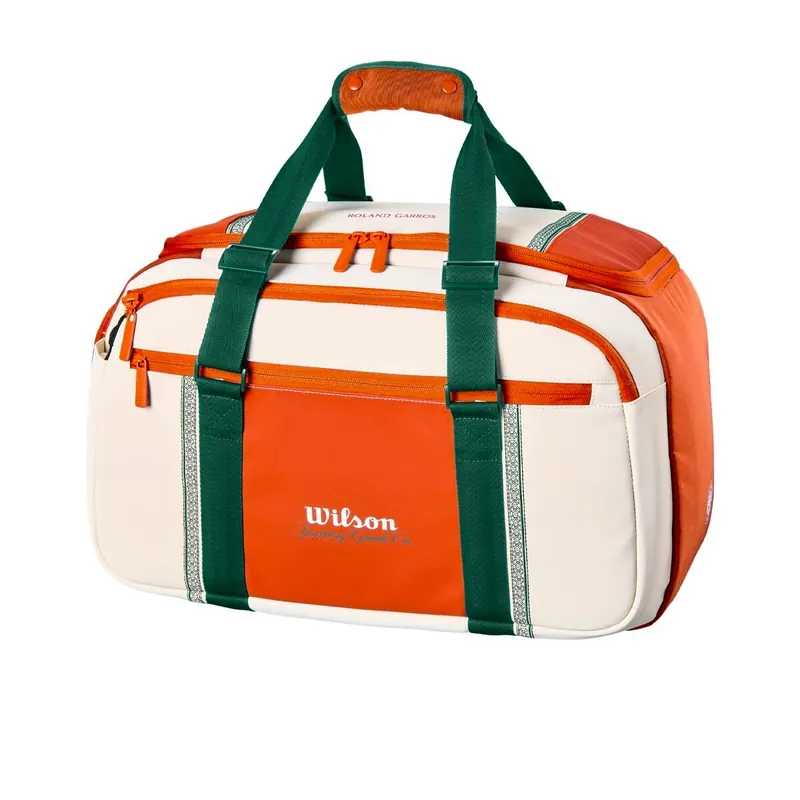 Taška na rakety Wilson Roland Garros 2026 Session de Soirée Small Duffel Cream/Clay Tovární Cena
