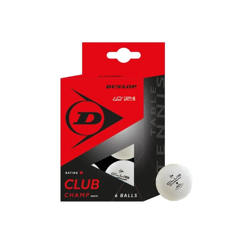 Stolní tenis míčky DUNLOP CLUB CHAMP 40+ 6Box Oblíbený