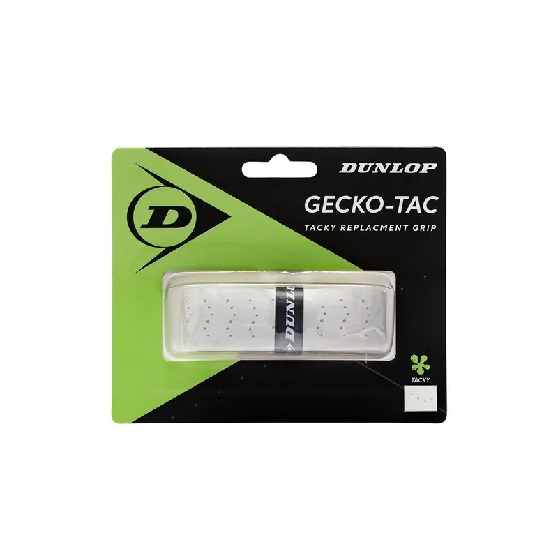 Tenis omotávky DUNLOP GECKO-TACK Grip 1,9 mm bílá Horká Nabídka