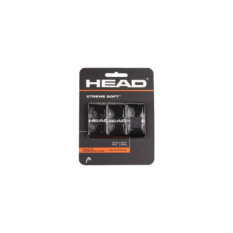 Časově Omezené XtremeSoft 3 overgrip omotávka tl. 0,5 mm černá