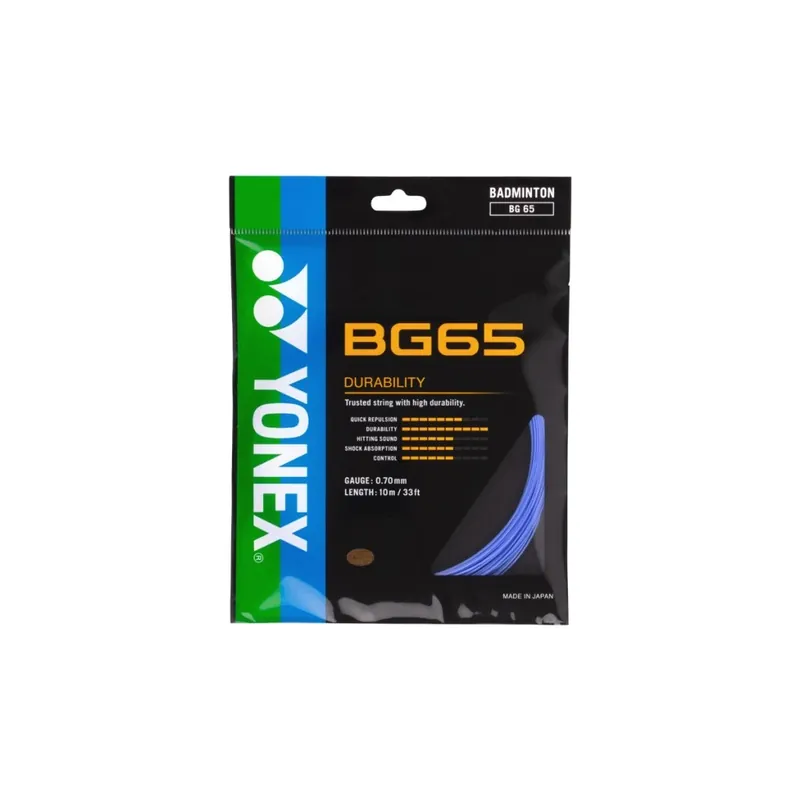 Badmintonový výplet YONEX BG 65 - 10 m Tovární Cena