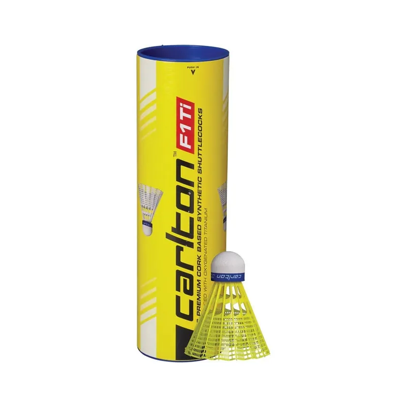 Speciální Cena Badminton míčky CARLTON F1 Ti Yellow (střední/modrý)