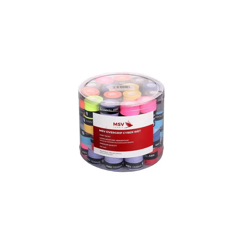 Cyber Wet overgrip 60 ks tl. 0,6 mm MIX Víkendová Akce