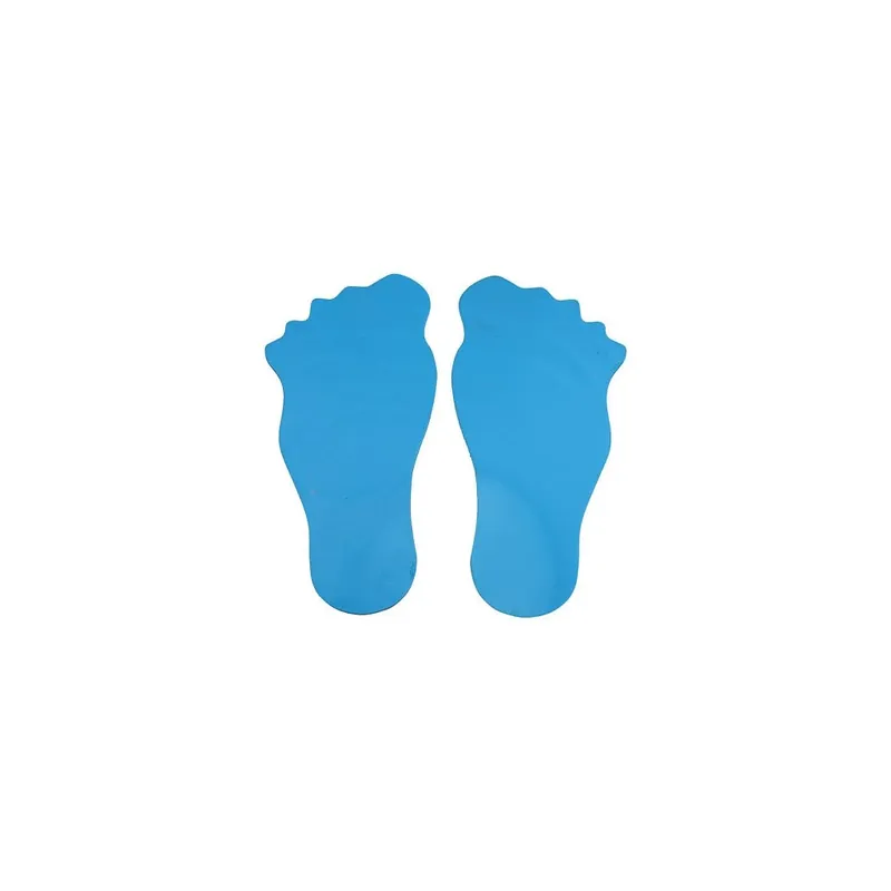 Bezpečná Platba Feet značka na podlahu modrá