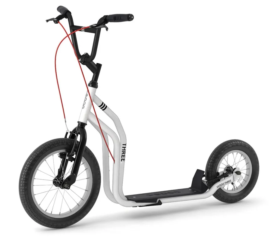 Koloběžka pro děti od 140 cm Yedoo Three bílá Nová Kolekce