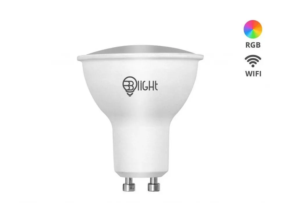 Značkový Chytrá žárovka Blight LED, závit GU10, 5,5 W, WiFi, APP, stmívatelná, barevná