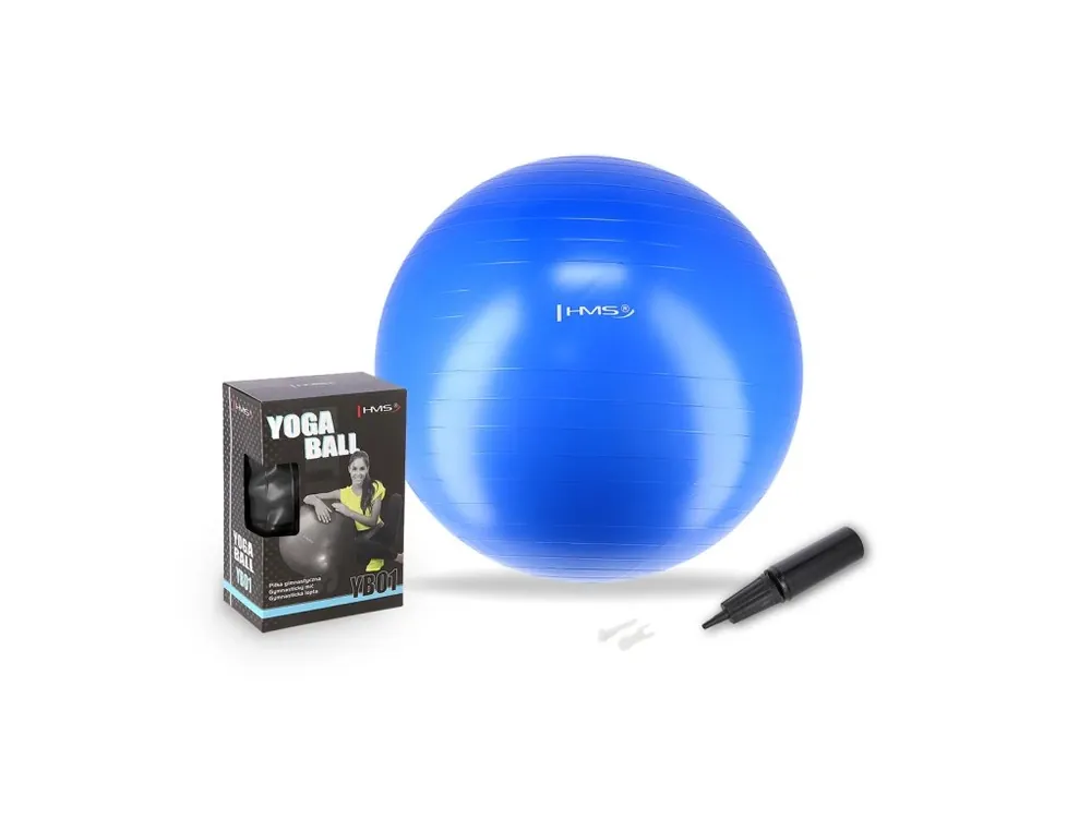 Originální Gymnastický míč HMS YB01N 55 cm modrý