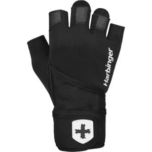 Harbinger 2.0 Pro Wristwrap Black, unisex fitness rukavice s omotávkou zápěstí Ověřený