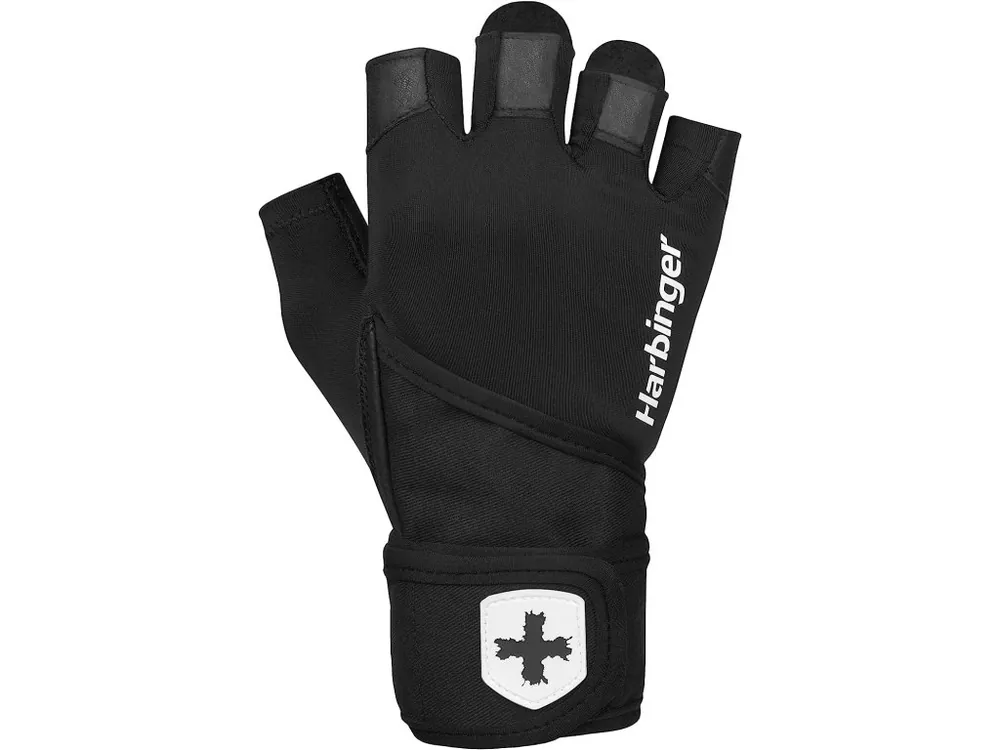 Harbinger 2.0 Pro Wristwrap Black, unisex fitness rukavice s omotávkou zápěstí Ověřený