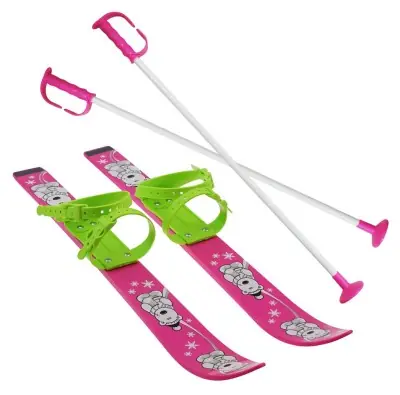 Lyže dětské SULOV 70cm, růžové Výhodná Nabídka