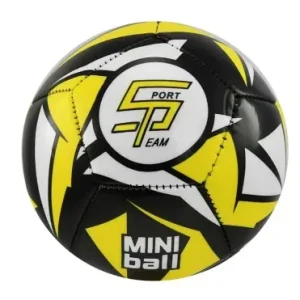 Fotbalový míč miniball SPORTTEAM®, černo-neon.žlutý Originální