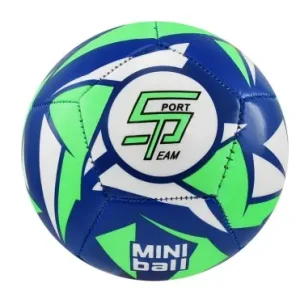 Fotbalový míč miniball SPORTTEAM®, modro-neon.zelený Expresní Doručení