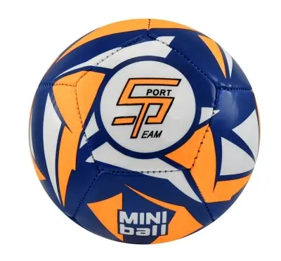 Akce Fotbalový míč miniball SPORTTEAM®, modro-neon.oranžový