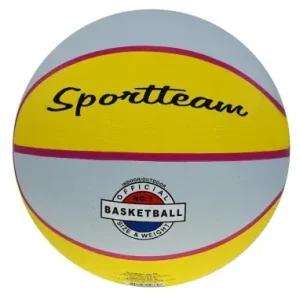 Basketbalový míč SPORTTEAM® žluto-šedý Nejlepší Cena