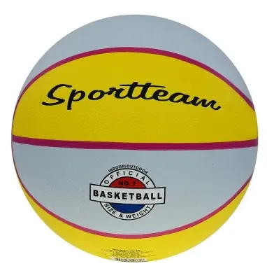 Basketbalový míč SPORTTEAM® žluto-šedý Nejlepší Cena