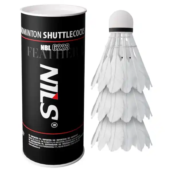 Badmintonové míčky z peří NILS NBL6223 s LED 3 ks Levný