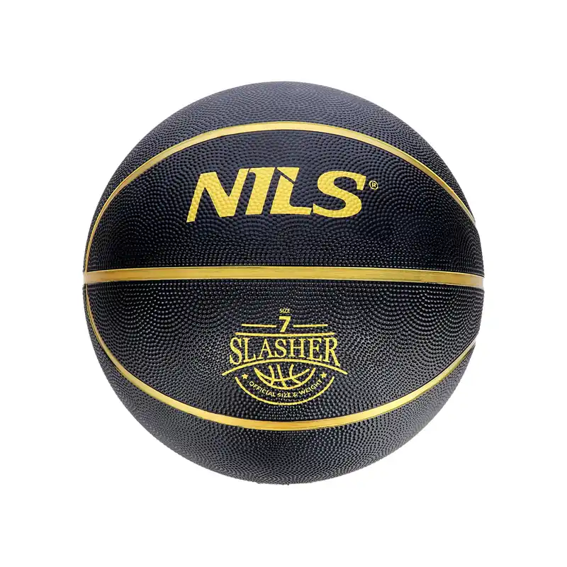 Basketbalový míč NILS NPK270 Slasher 7 černý Vysoce Kvalitní