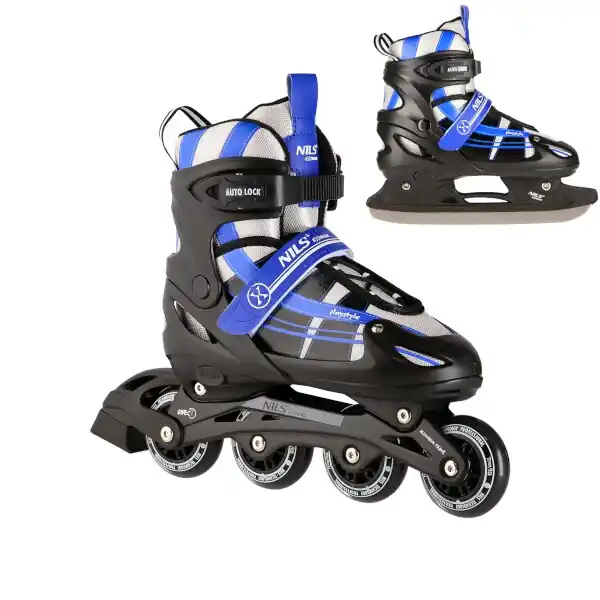 Brusle NILS Extreme NH18366A 2v1 černo-modré Vrácení Zdarma