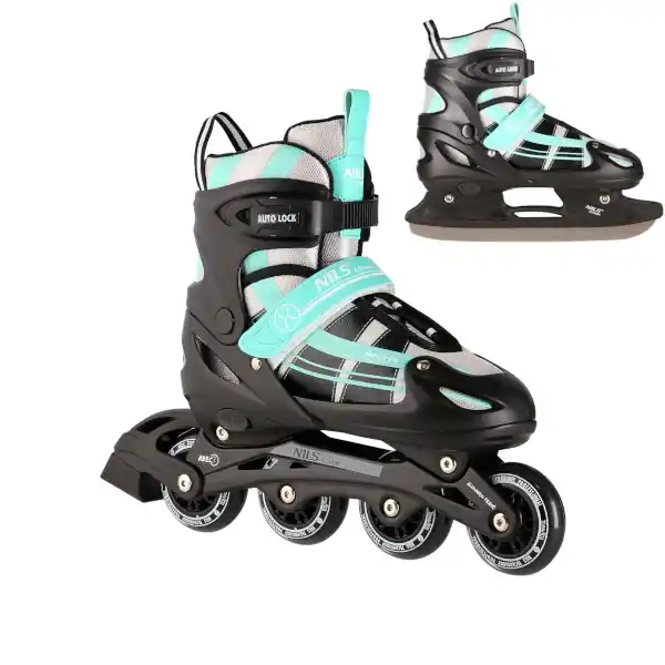 Brusle NILS Extreme NH18366A 2v1 černo-zelené - velikost S (31 - 34) Nová Kolekce