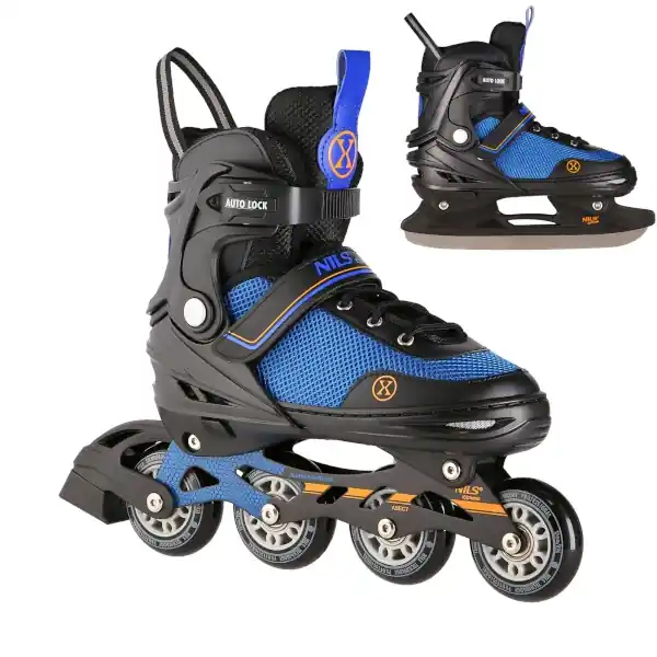Brusle NILS Extreme NH18188A 2v1 černo-oranžové - velikost S (29 - 33) Akční Nabídka