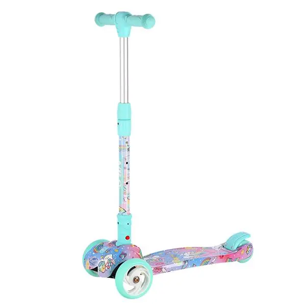 Bezpečná Platba Dětská tříkolová koloběžka NILS Fun HLB15A mint s LED