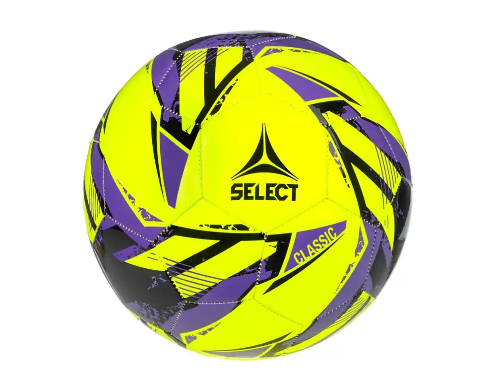 Vysoce Kvalitní Fotbalový míč Select FB Classic žluto fialová Velikost míče 4
