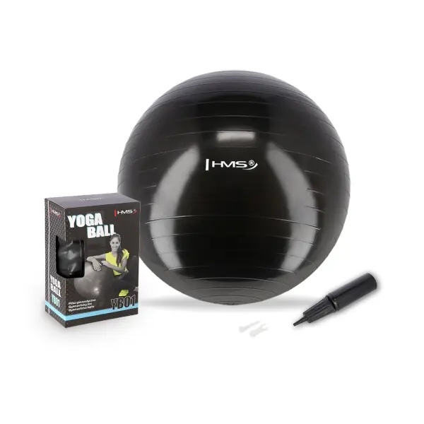 Gymnastický míč HMS YB01N 75 cm černý Pouze Dnes